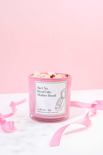 No Hood Like Motherhood Refillable Candle | Strawberry Oasis With Raspberry, Champagne, Red Rose + Vanilla