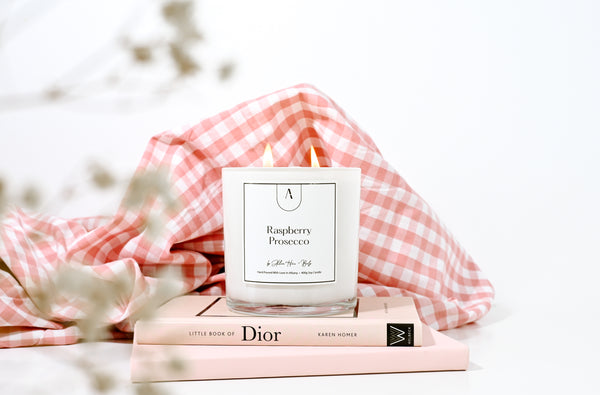 Raspberry Prosecco Refillable Candle With Sparkling Grape, Strawberry, Vanilla + Musk