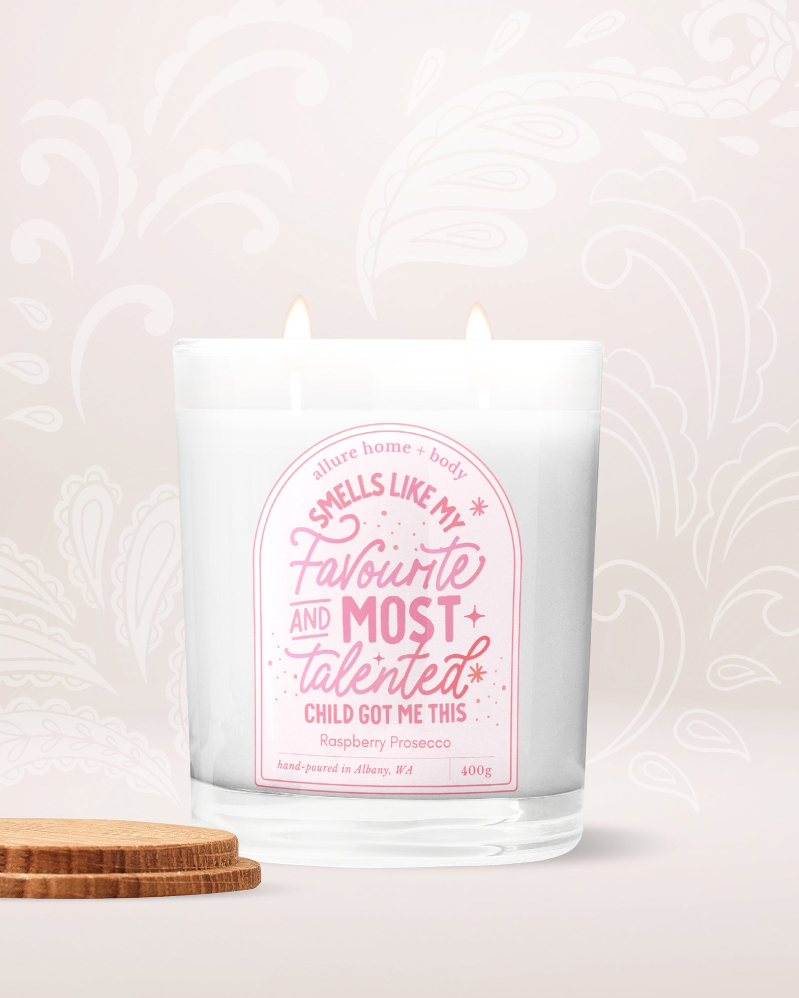 Mother's Day Limited Edition Candle |  Raspberry Prosecco