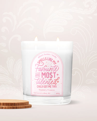 Mother's Day Limited Edition Candle |  Raspberry Prosecco