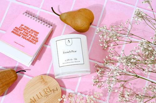 French Pear Refillable Candle | Spiced Sweet Pear, Orange, Cinnamon, Coconut and Vanilla