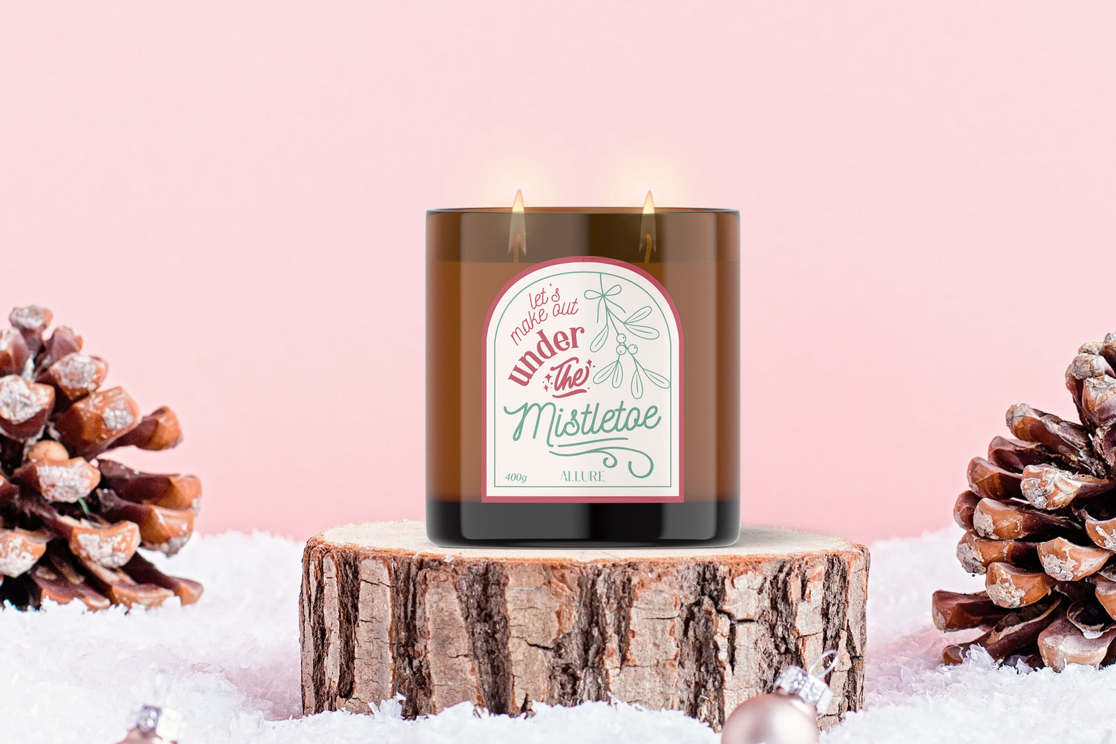 Under The Mistletoe Refillable Eco Candle | Eco-friendly Candles Australia